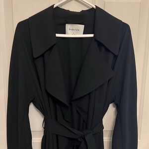 Babaton Black Trench Coat, size S NWOT